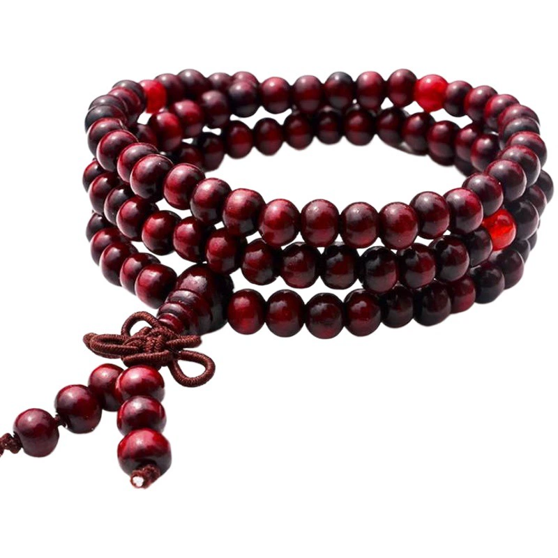 Оптовые взрывы рекламные подарки бисер браслет горячего сандалового дерева небольшой подарок 108 деревянных бусин браслет