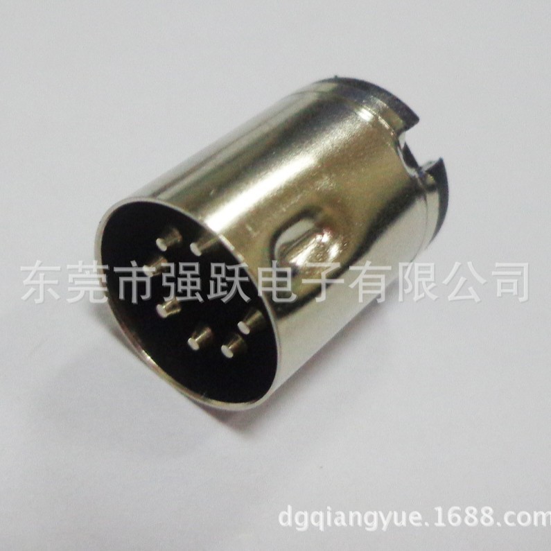 厂家供应大DIN7PIN 医疗线束麦克风插头连接器