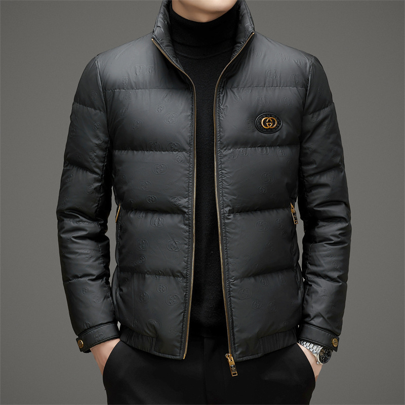 Youth New Men's Handsome Down Jacket 2024 Winter European Station Light Outdoor Luxury Solid Color Stand Collar Casual Hair Youth New Men's Handsome Down Jacket 2024 Winter European Station Light Outdoor Luxury Solid Color Stand Collar Casual Hair