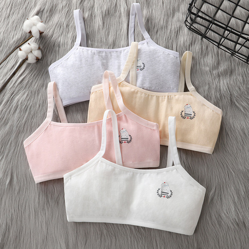 Developmental girls' non-wired underwear sports vests for teenagers, junior high school students and high school thin bras