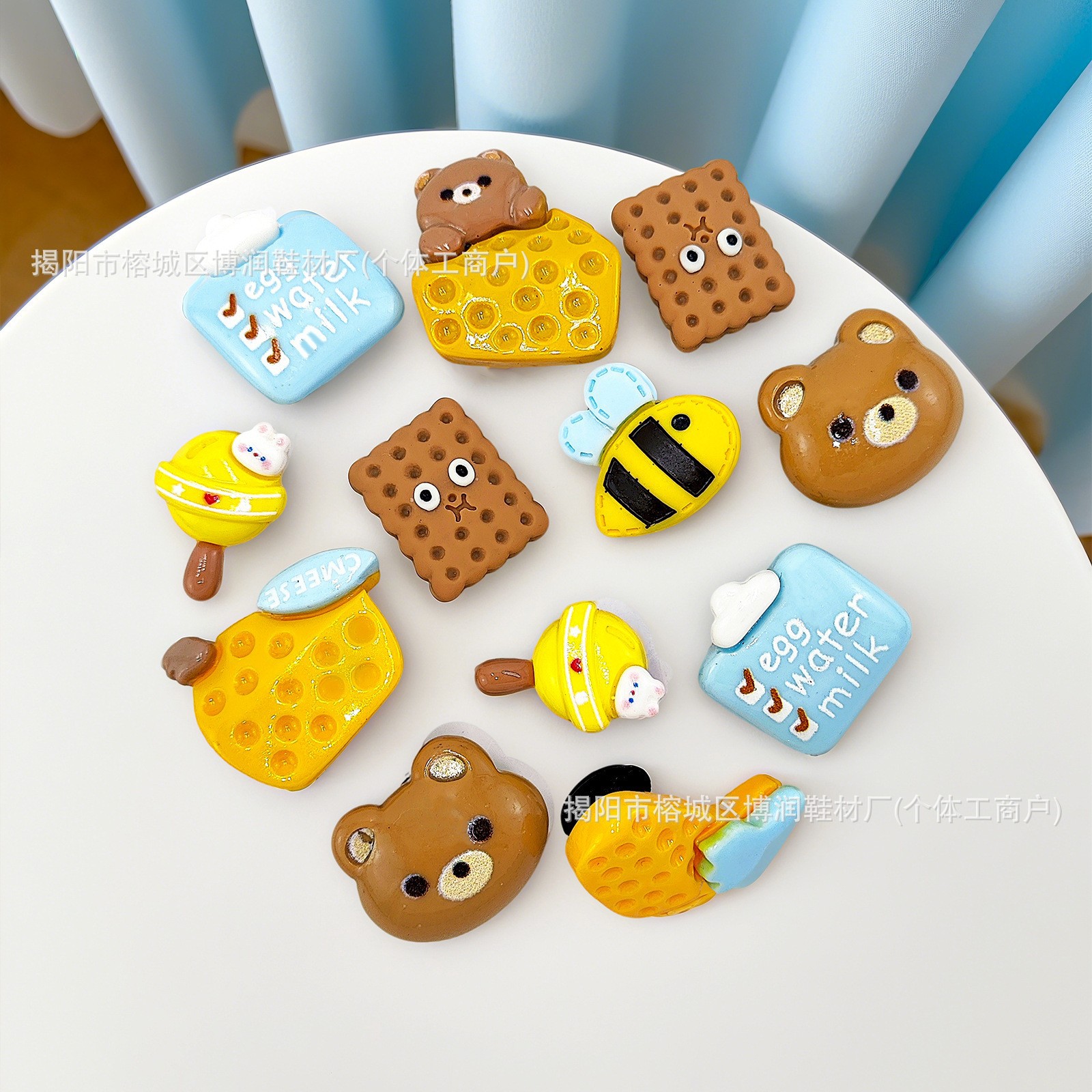 곰돌이 쿠키 (단추 부착형, 바로 사용 가능)