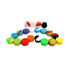 5ML7ML圓形硅膠煙油盒廠家電子煙固體煙膏盒化妝精油盒便攜藥盒