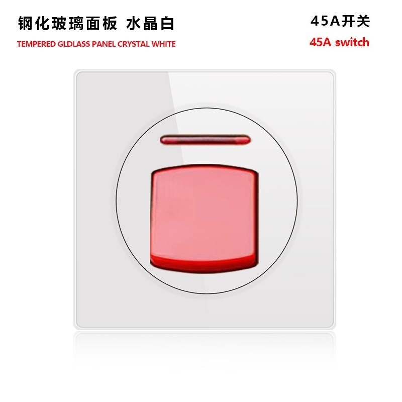 外国貿易トグルリセットスイッチソケット強化ガラスパネルLEDライトEUドイツプラグアメリカ標準フランスプラグロシア英国プラグ|undefined