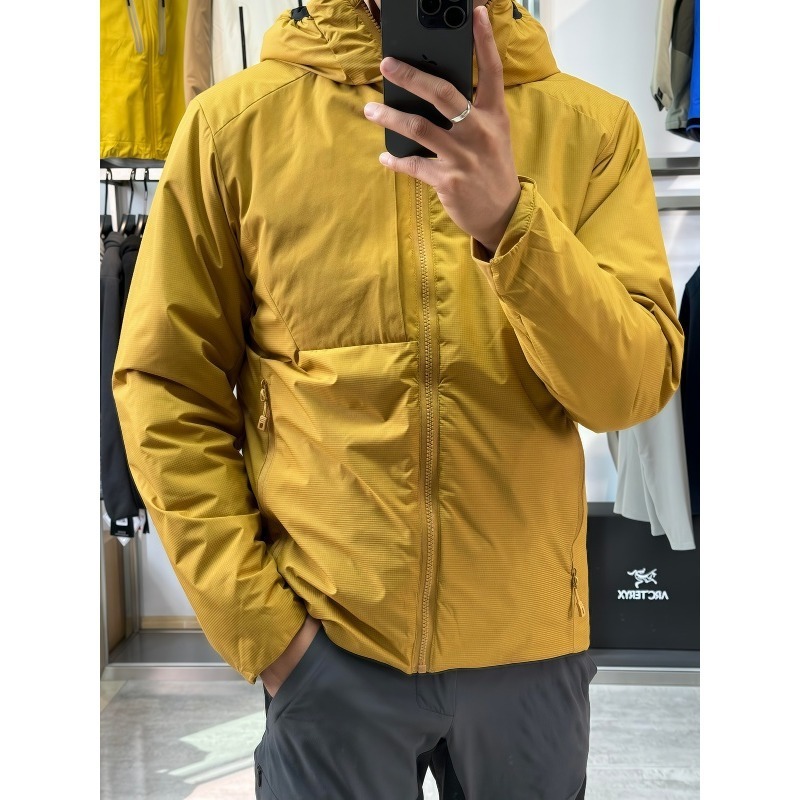 Bird Public Version Outdoor Hooded Cotton Jacket Warm and Water-Repellent Cotton Jacket Sports Mountaineering Hiking Water-Repellent Self-Heating Jacket for Men