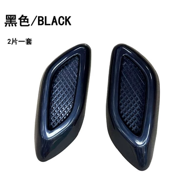 Suitable for Car Fender Side Stickers, Imitation Carbon Fiber Body Decoration Stickers, Personalized Modification Universal Accessories, Sports (Body sticker) - black-2-pieces