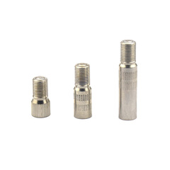 Car sedan valve cap metal extension hat extension rod, copper chrome plated, length 39mm