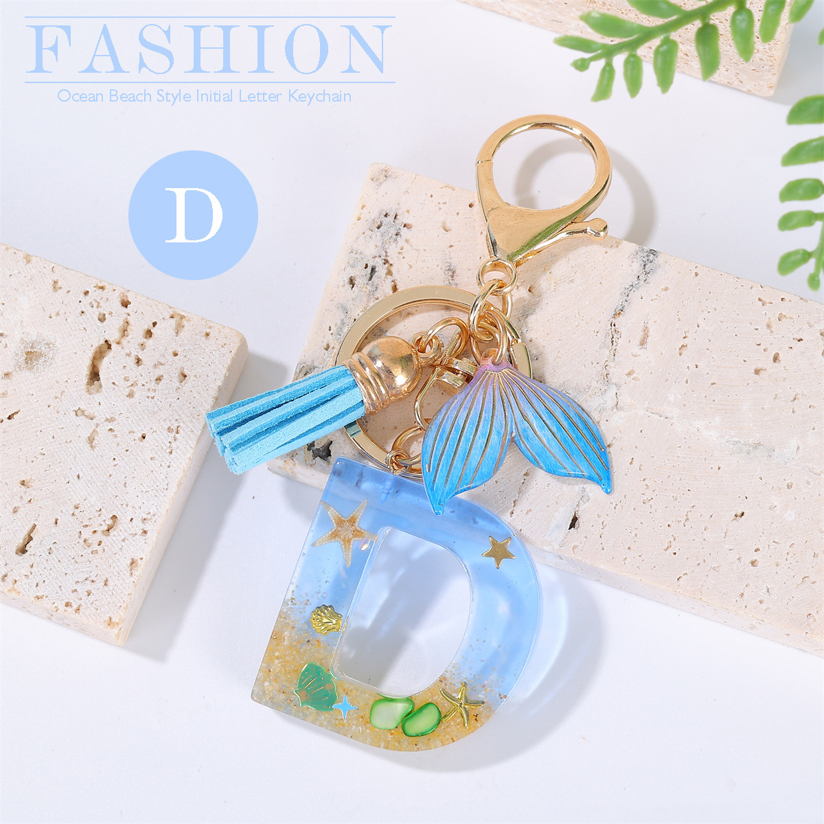 20g Weight Bag Pendant, Keychain Classification Daily Occasion Epoxy Material Letter, Fish Tail Pattern Women's Gender Sweet Style Sweet Letter Fish Tail Epoxy Women's Bag Pendant Keychain 5