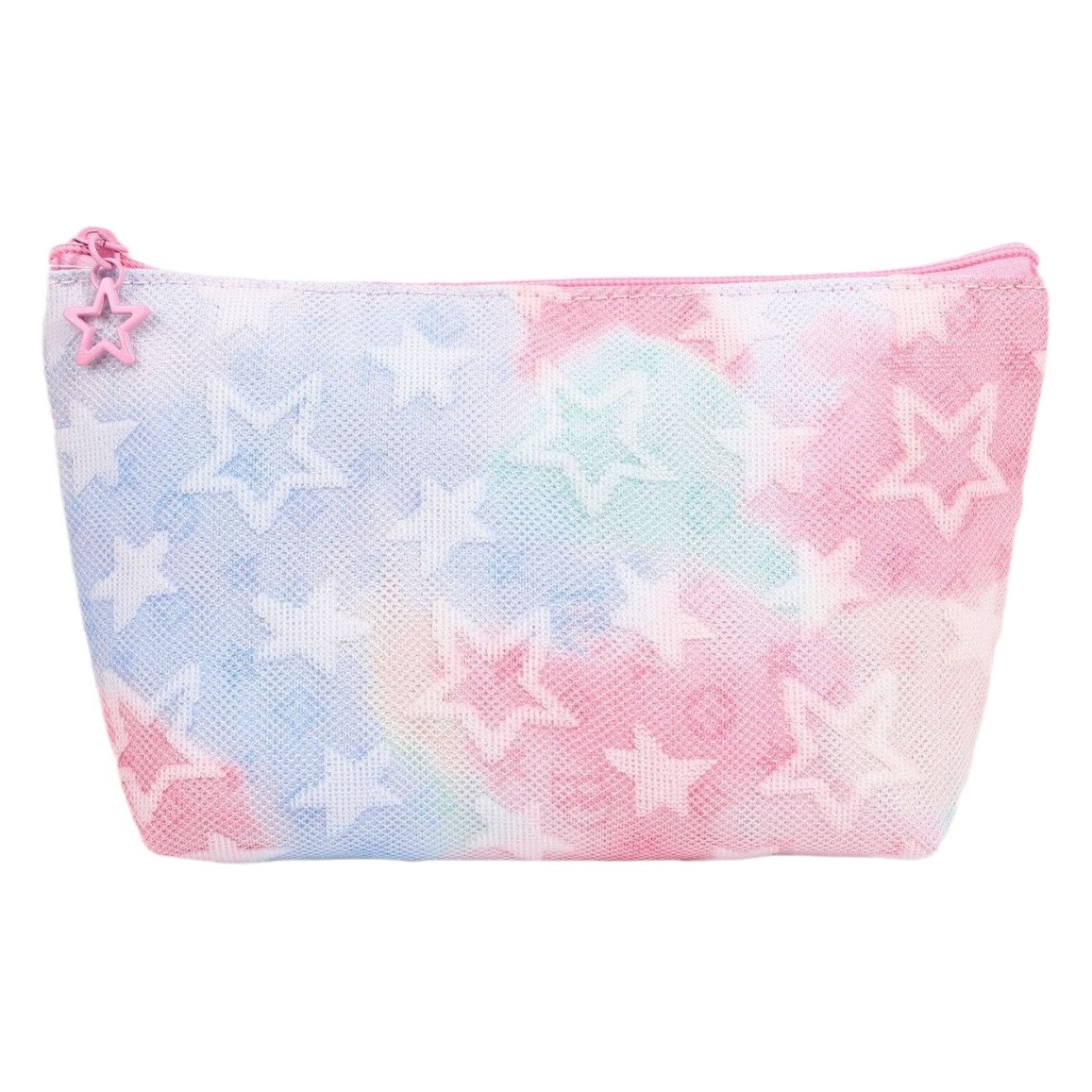 2026 New Gradient Color Tie-Dye Five-Pointed Star Cross-Border Foreign Trade Cosmetic Bag for Women Large Capacity Portable Toiletry Storage Bag