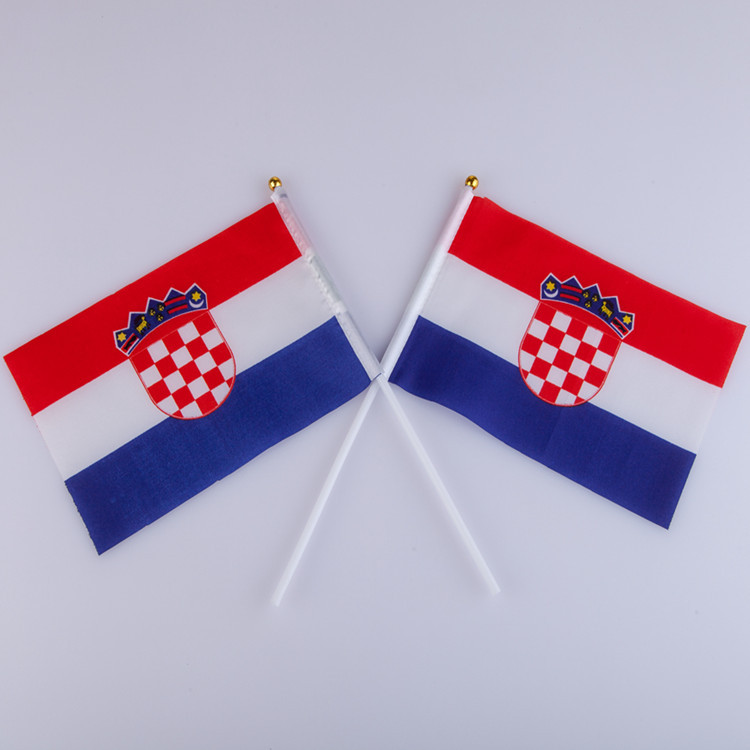 N.° 7 y n.° 8 Copa Mundial de Qatar 2022 32 equipos ondeando banderas a mano, banderas de todos los países, artículos de animación.