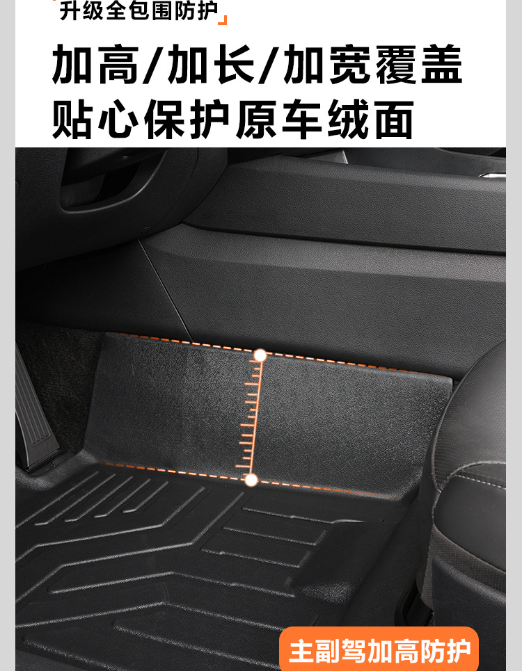 Suitable for Hyundai Sonata 20-25 models, 10th and 11th generations, full coverage TPE car floor mats