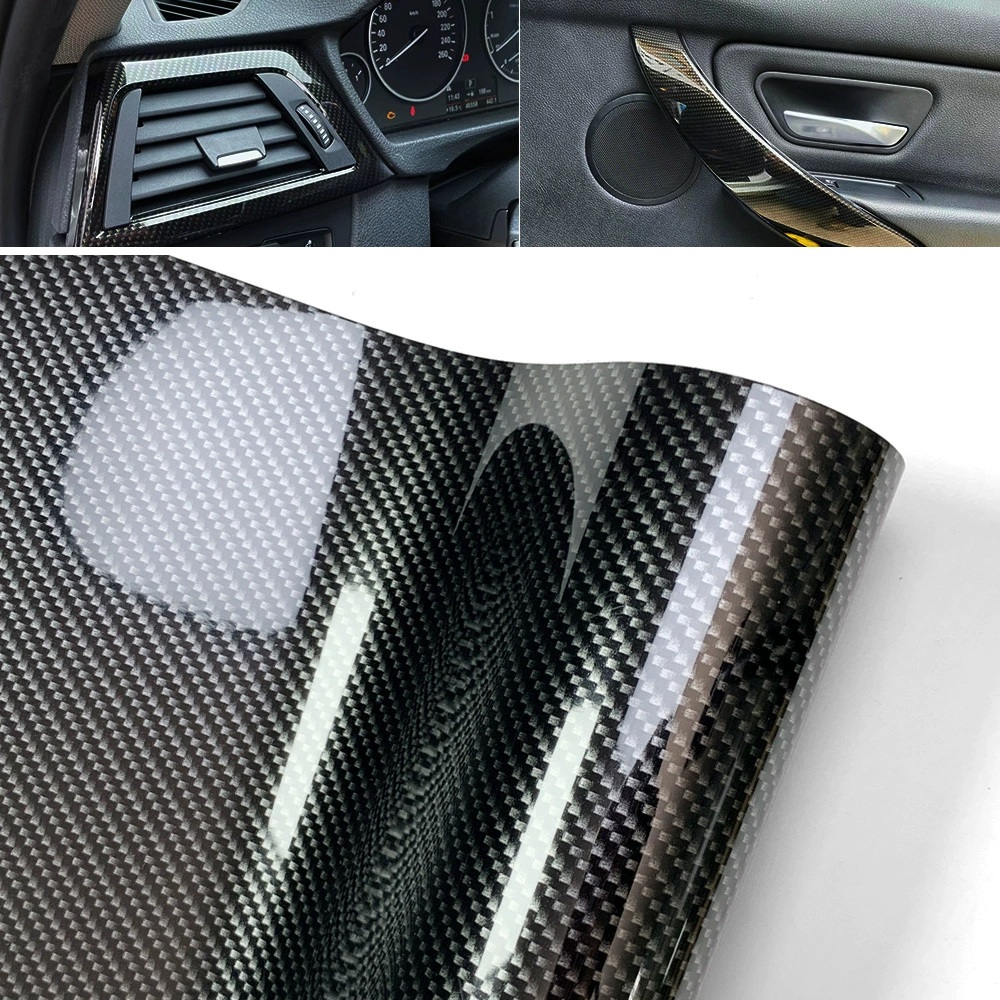 Заводские прямые поставки режущихся 3D 4D 5D 6D 9D карбоновых наклеек для автомобиля, меняющих цвет кузова, пленок для интерьера и экстерьера