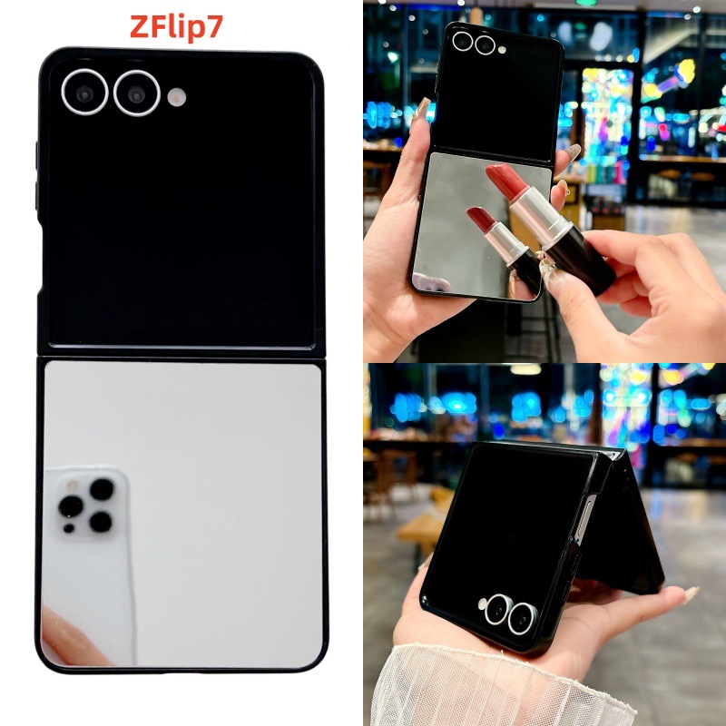 适用三星Galaxy Z Flip7折叠屏镜面手机壳补妆镜zflip6后盖保护套