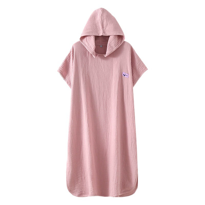 Пары мужского и женского пола двухслойные марлевые плащи с капюшоном могут носить банные полотенца, халаты, откармливать и увеличивать ленивое одеяло