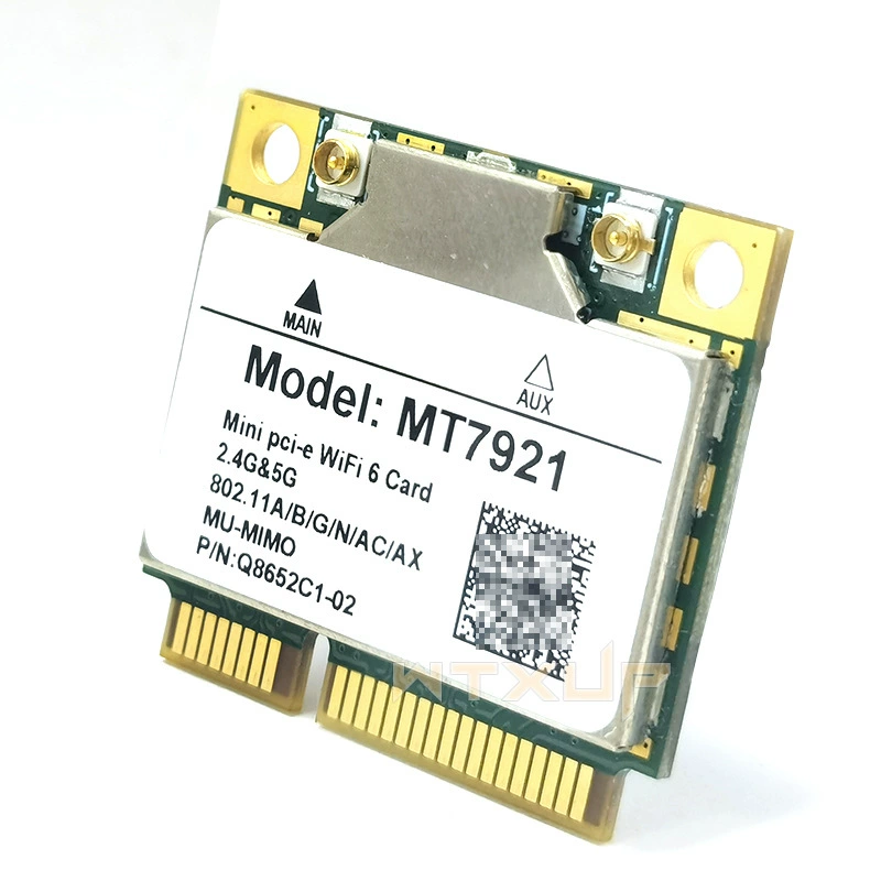 WiFi6 MT7921 AX1800 5G dual-band MINIPCIE встроенная сетевая карта OpenWrt Ubuntu