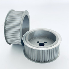 Aluminum synchronous belting pulleys made of H, XH, L, XL, 5M, 8M, 14M steel can be black oxide, galvanized pulleys