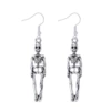001-36. Ancient silver skull earrings