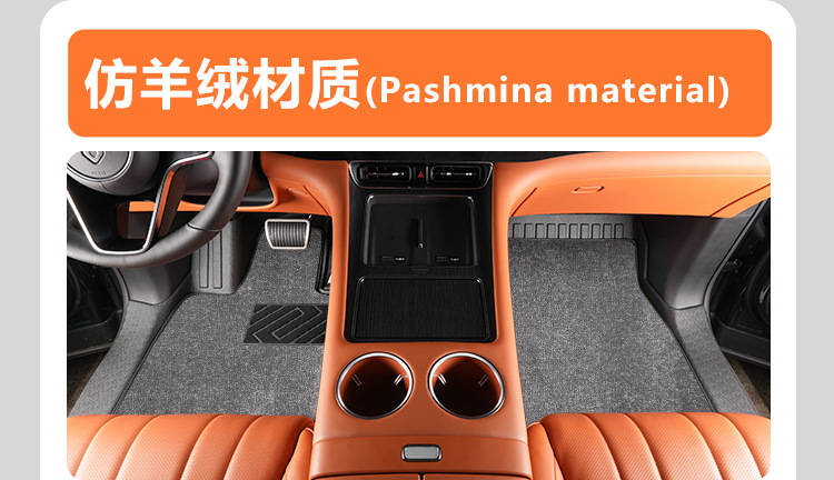 Suitable for the interior modification of the HarmonyOS Smart Travel AITO M8, 5/6-seater front two rows with threshold covers, TPE car floor mat accessories