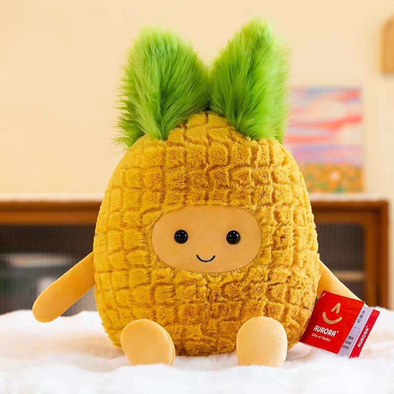 Aurora simulación piña cactus almohada peluches lindo hogar fruta muñeca decoración del hogar grande