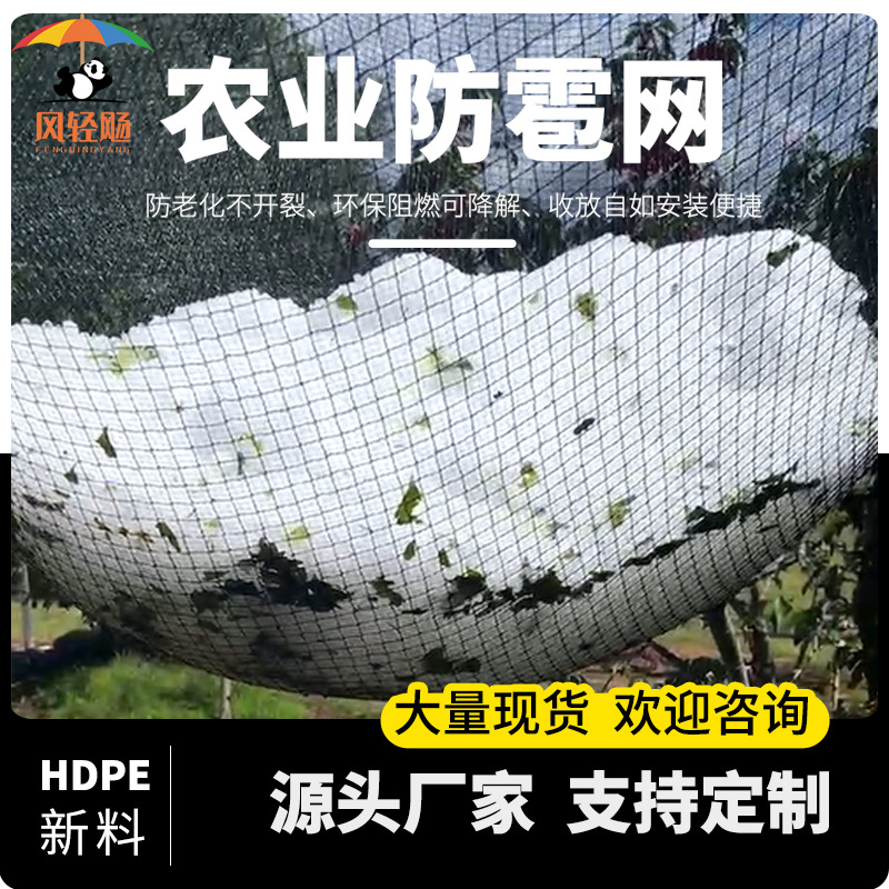 风轻飏防雹网农业专用加厚防虫网罩大棚蔬菜果园鱼塘养殖网防冰雹