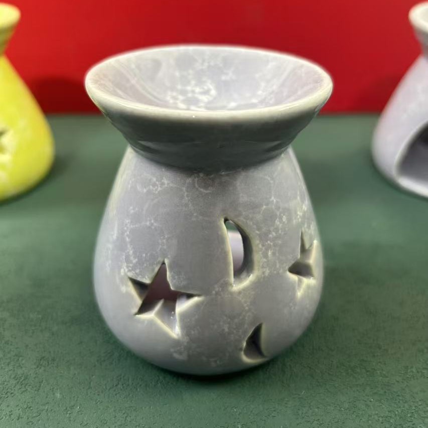 Quemador de Aceites Esenciales Estrella y Luna de Cerámica Decorativo para el Hogar image 7