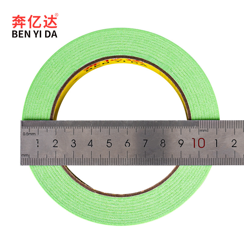 Recubrimiento adhesivo débil papel y cinta adhesiva de papel 50m decoración de pared exterior no daña la pintura de pared no deja pegamento verde sin marcas