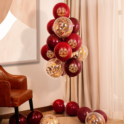 Wedding room floor floating ball road guide engagement arrangement decoration set table floating column wedding floor wedding supplies collection