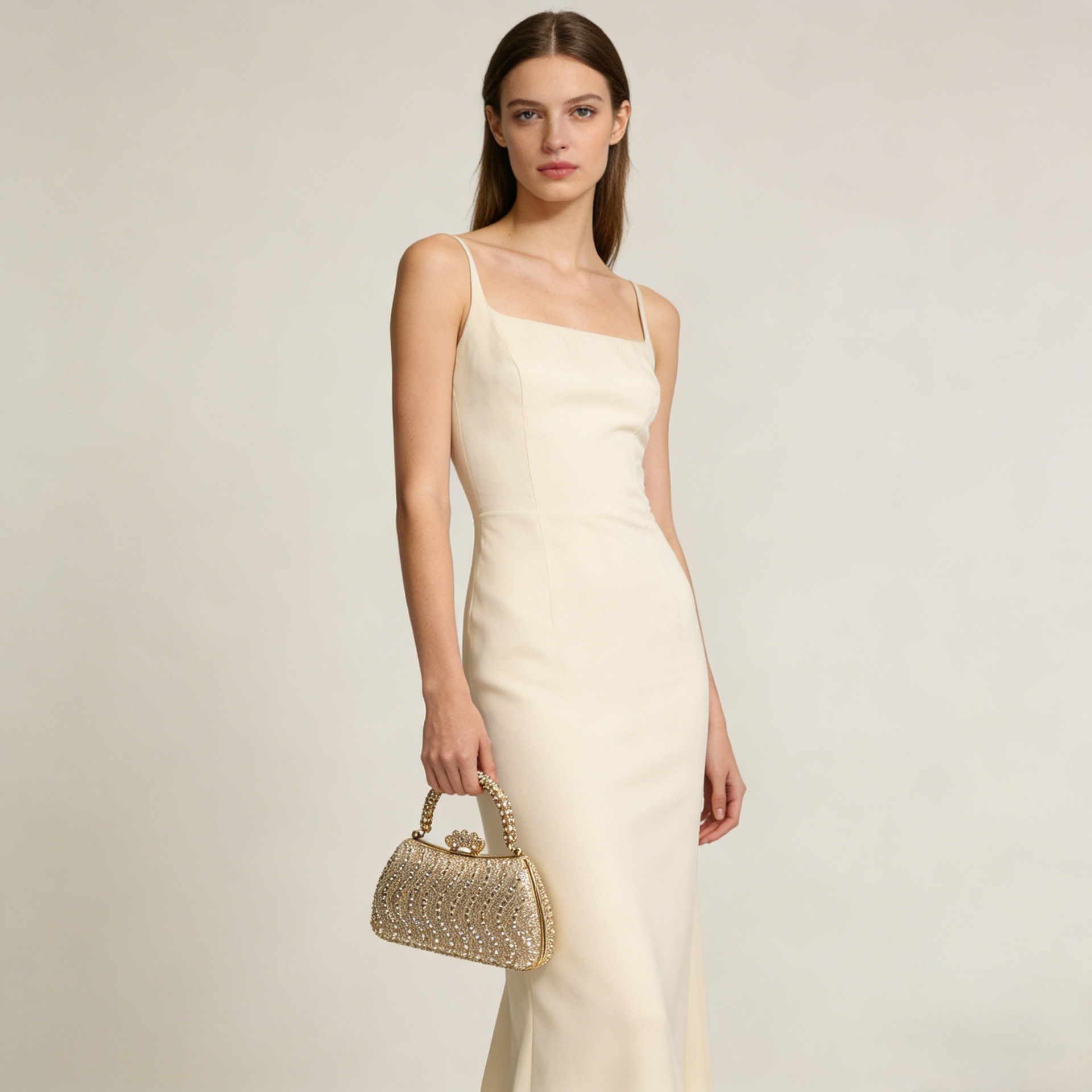 Elegante Abendtasche Mit Strasssteinen Für Damen_voghion.com