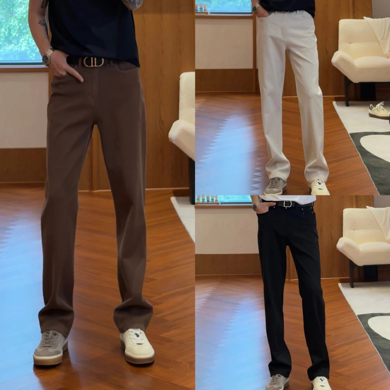 Autumn new collection: high-end, stylish, and minimalist straight-leg trousers for men, with meticulous details, perfect for everyday wear and versatile for various occasions Autumn new collection: high-end, stylish, and minimalist straight-leg trousers for men, with meticulous details, perfect for everyday wear and versatile for various occasions
