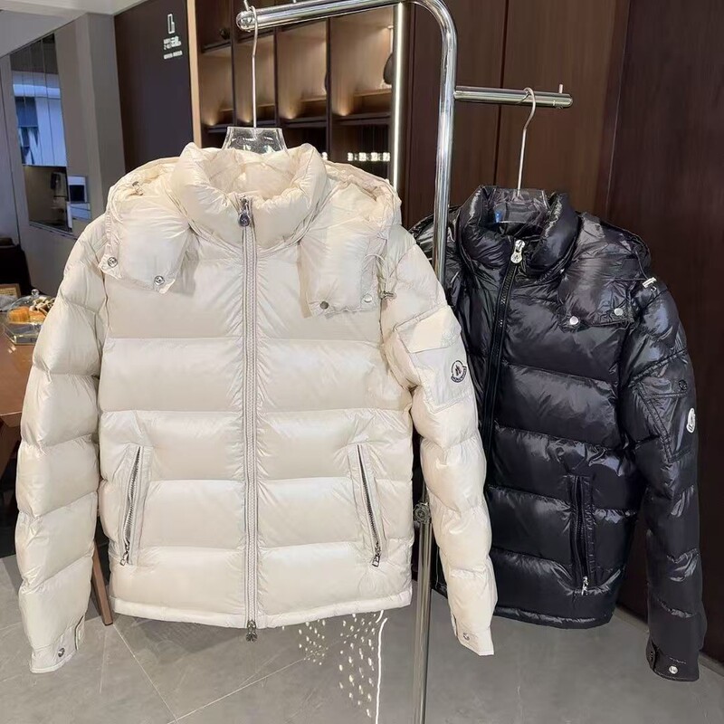 2025 New Mengjia Correct Version Winter Cotton Jacket for Men and Women, Windproof and Warm Hooded Jacket, Glossy Cross-Border