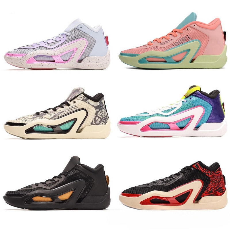 New Pure Original 1St Generation Low-Top Tatum Generation Sports Shoes Practical Air Cushion Cushioning Basketball Shoes Men's and Women's Sports Shoes