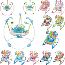 婴儿电动摇椅跳跳椅 多功能音乐哄睡震动安抚摇篮床 婴儿弹跳椅