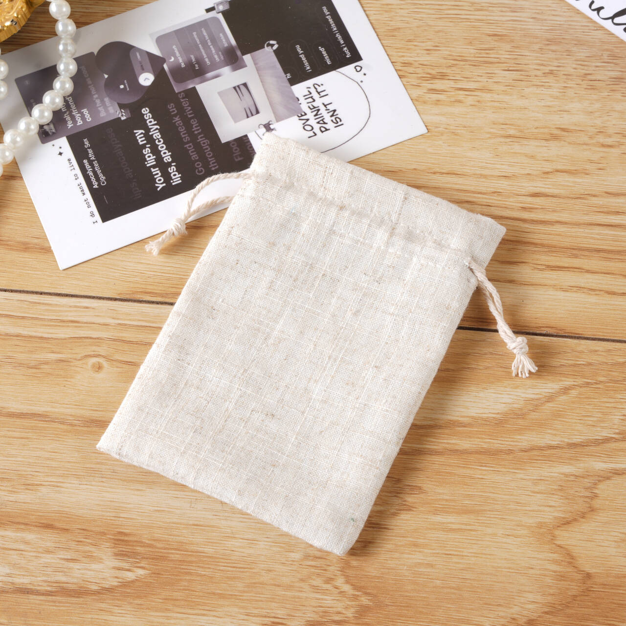 1 Piece Cloth Simple Style Classic Style Casual Daily Solid Color Jewelry Packaging Bags display picture 5