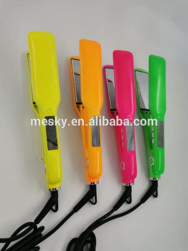 MESKY2021可定制批发OEM陶瓷直发器2寸直发器钛扁铁可定制LOGO