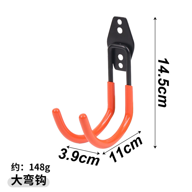 车库挂钩重型多功能收纳储物金属墙壁挂钩跨境挂钩园艺自行车挂钩|undefined