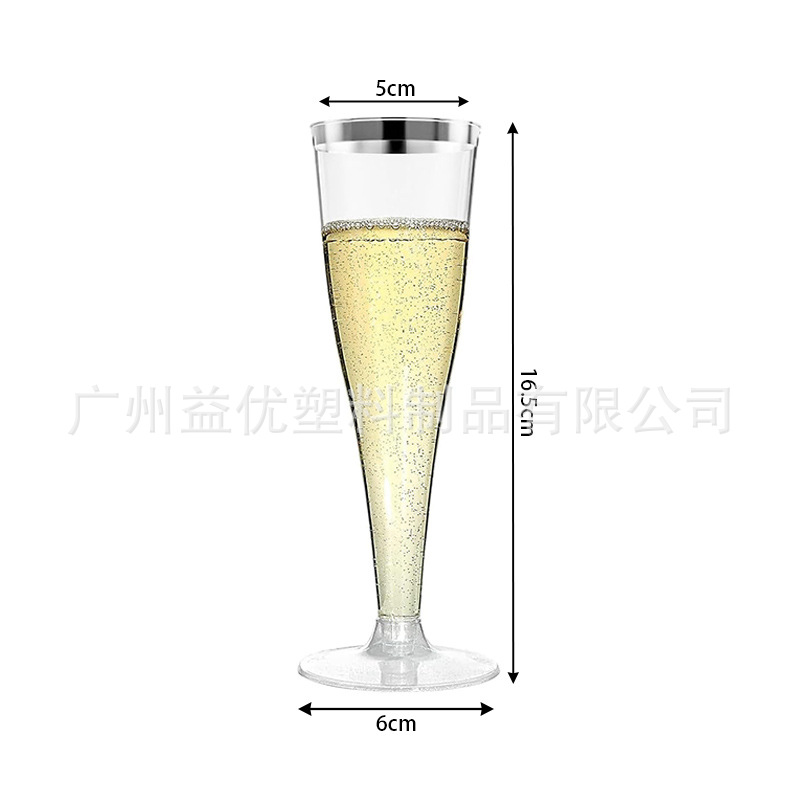 Copa de Champaña Desechable de Plástico Transparente Desmontable para Fiestas image 18