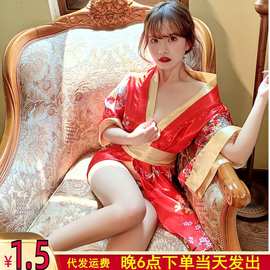 红和F  新款日式和服诱惑性感情趣内衣可爱俏皮角色扮演代发