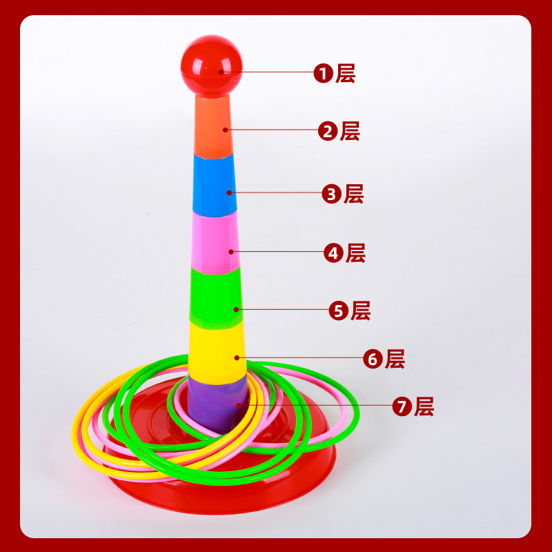 타워 1개, 원 6개