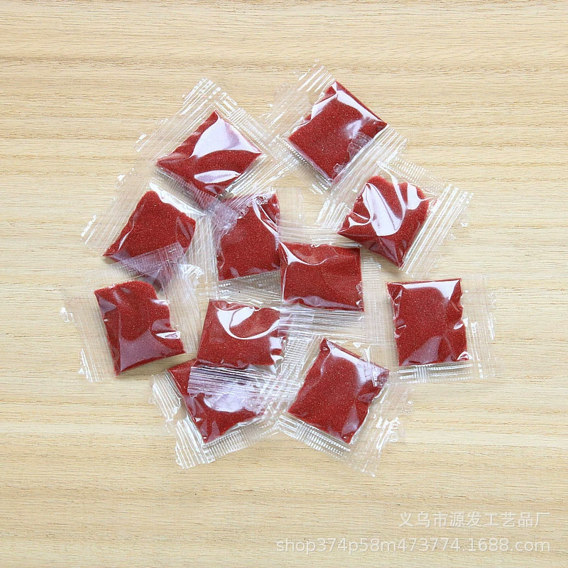 Имитация порошка киновари, тонкий порошок в мешочке из фиолетового золота, розовый песок киновари, порошок, меняющий цвет при огне, можно упаковать с аксессуарами из полой медной тыквы.