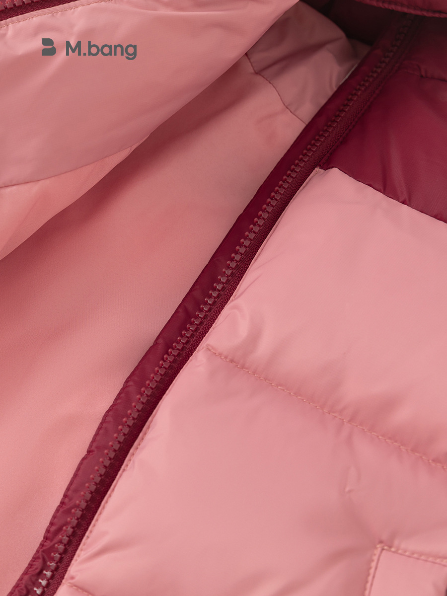 Babycity niños abajo chaqueta de invierno casual niñas color a juego con capucha abajo chaqueta engrosada caliente DY23134