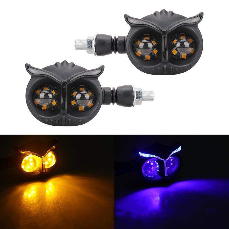 Lámpara de dirección de motocicleta Lámpara de advertencia Lámpara de señal 12v Accesorios de modificación LED Tricolor Turn Daylight