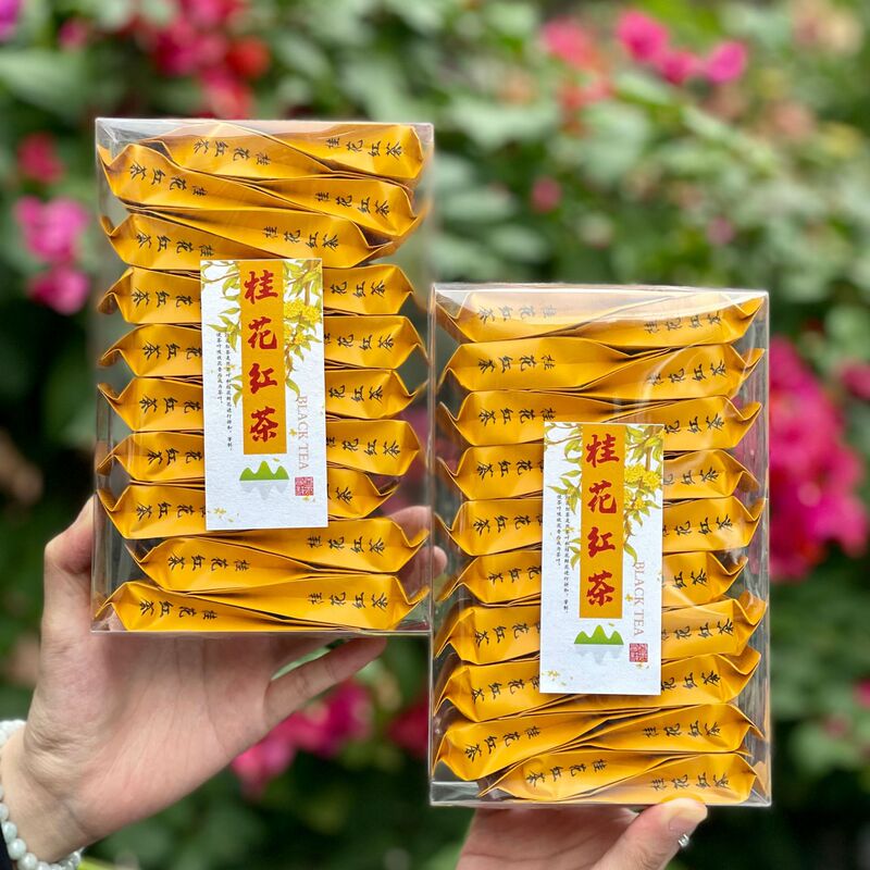 Wuyi Mountain Tea Osmanthus Black Tea Tongmuguan Zhengshan Xiaozhong Black Tea Strong Aroma Osmanthus Fragrance Small Bubble Individual Packaging Wuyi Mountain Tea Osmanthus Black Tea Tongmuguan Zhengshan Xiaozhong Black Tea Strong Aroma Osmanthus Fragrance Small Bubble Individual Packaging
