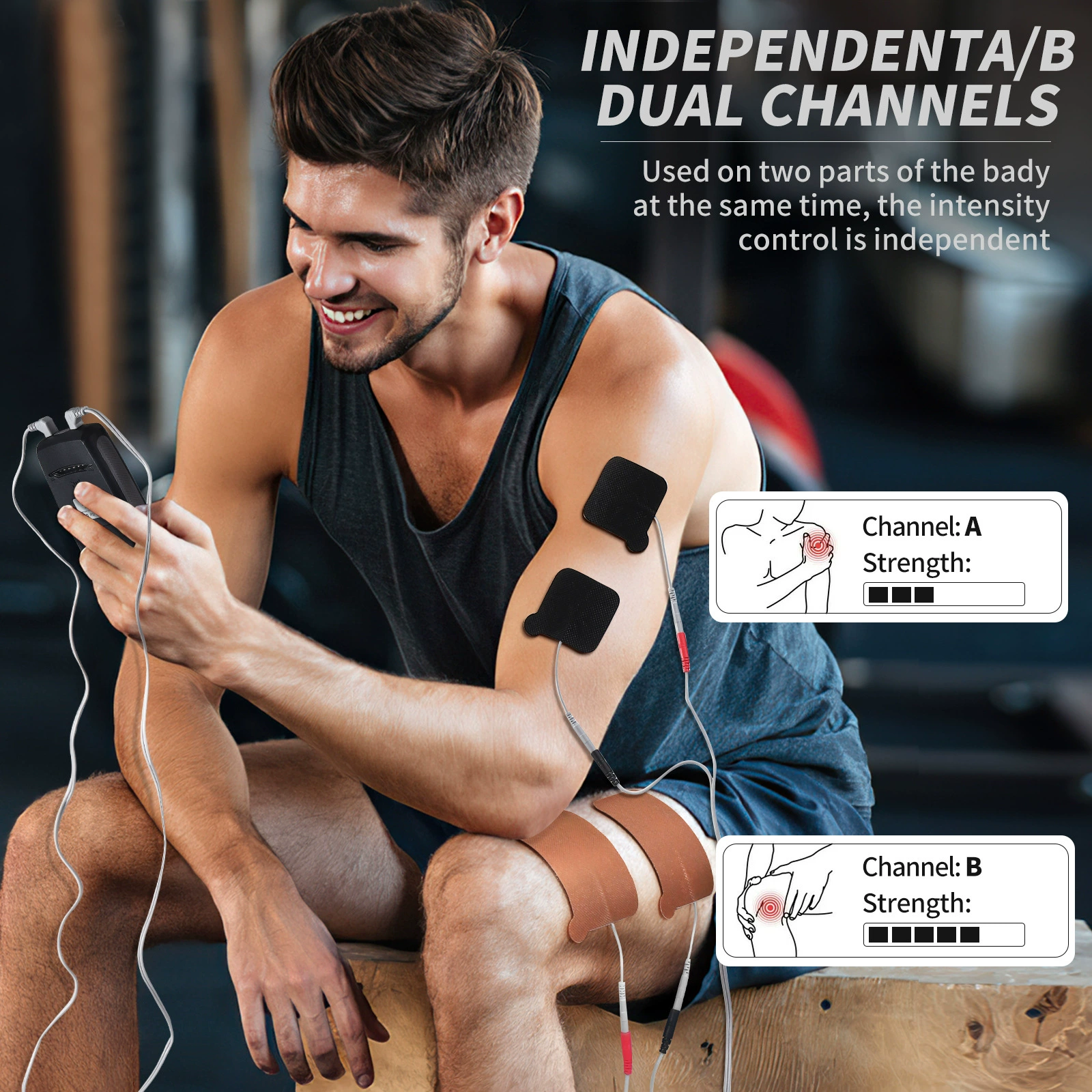 Трансграничная физиотерапевтическая техника TENS EMS MASSAGE импульсный массаж патч многофункциональное цифровое оборудование для массажа меридианов