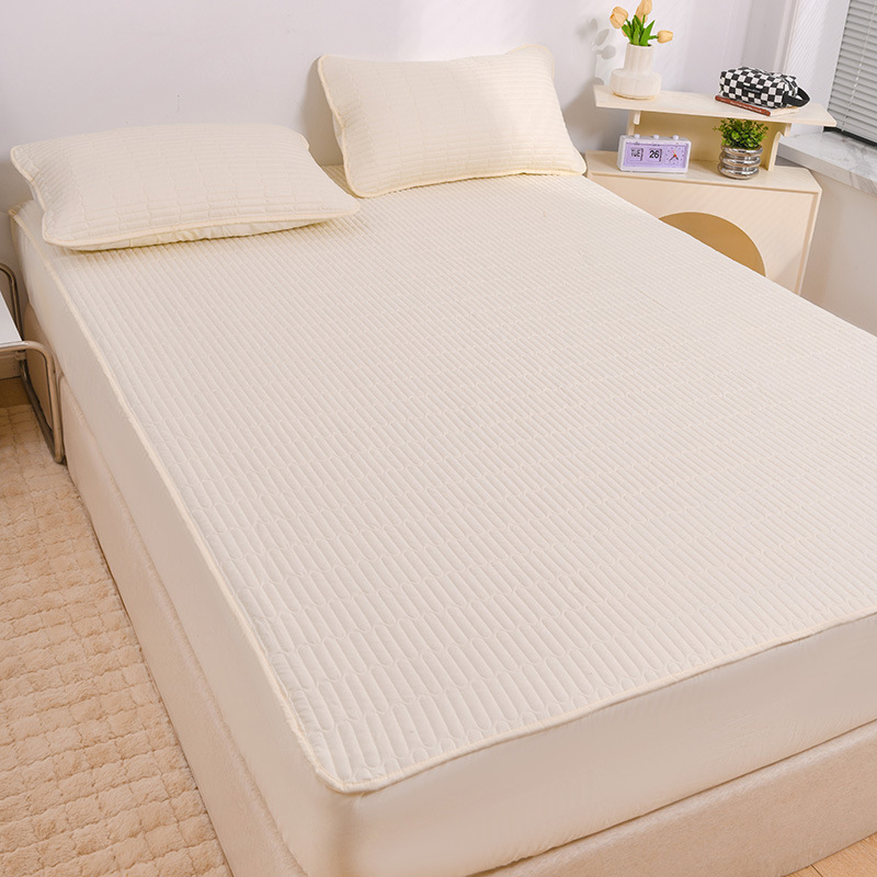 2023 nuevo acolchado acolchado acolchado acolchado acolchado acolchado acolchado acolchado de algodón de nuevo estilo, cubierta protectora de colchón acolchado con todo incluido, cama universal de cuatro estaciones