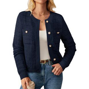 M 45514 Golden Button Knit Cardigan ᘿ�����