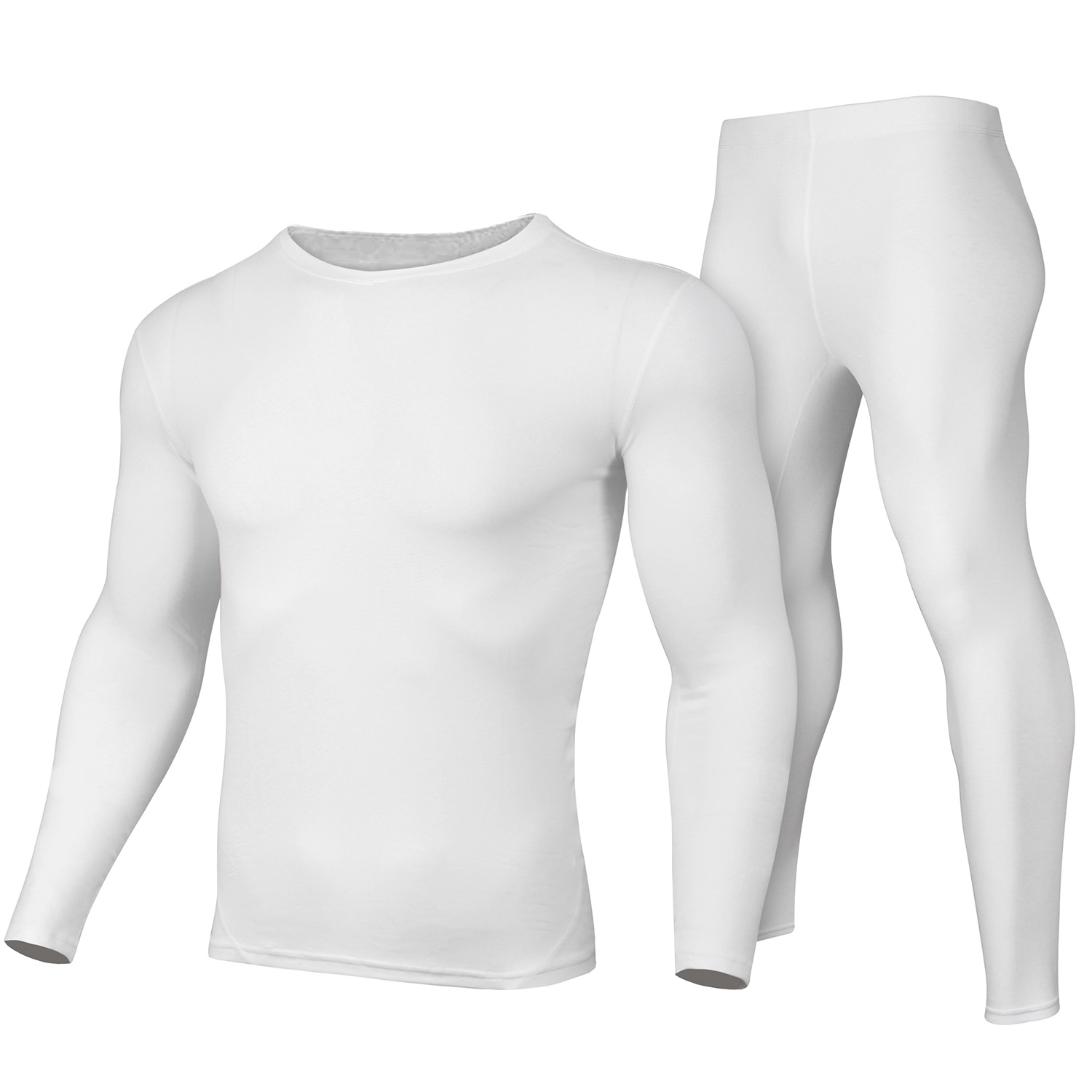 Herobiker ropa interior térmica traje de esquí la motocicleta apretado largo Johns invierno cuello redondo otoño