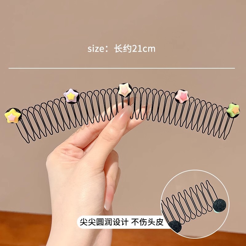 Peinado de cabello de niños acabado artefacto niñas fijo pull peinado de cabello de cabello de cabello de cabello de bebé en la parte posterior de la cabeza pinza de cabello adornamiento