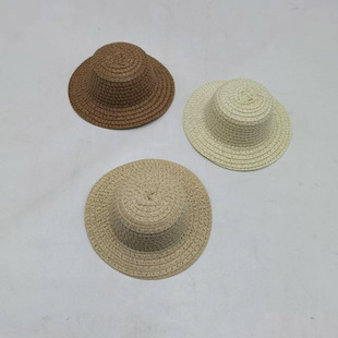 Cross-border Hot Selling Cat Dog Chanel Style Straw Hat Mini Hat Cotton Baby Hat Doll Hat Toy Hat Small Hat