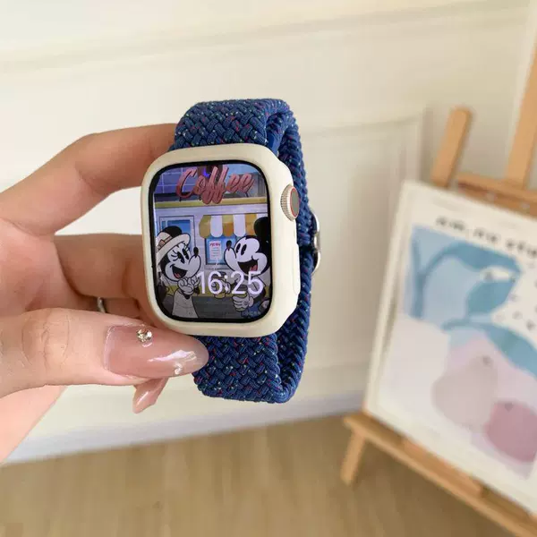 New weaving buckle [Starlight Blue+White Soft Shell] -45mm (8th Generation S8/7th Generation S7) General