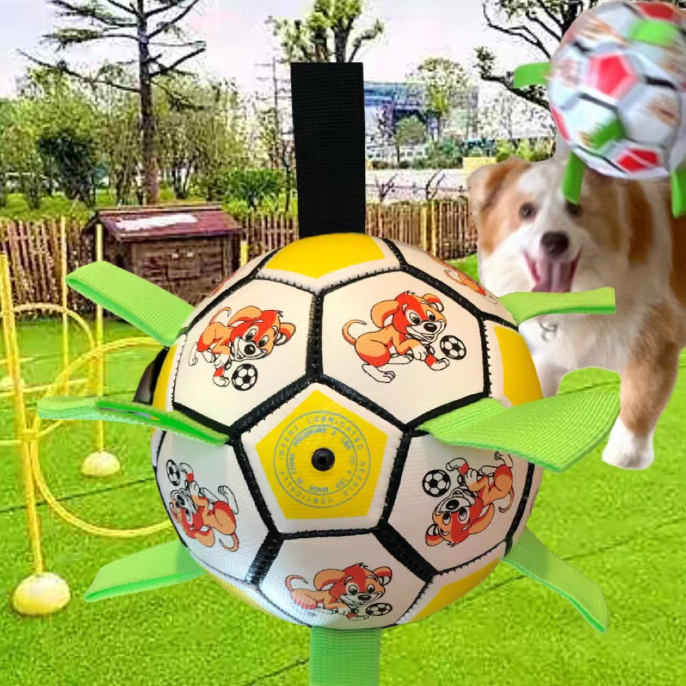제조 업체 도매 개 축구 애완 동물 장난감 어금니 방지 작은 축구 야외 스포츠 훈련 씹는 장난감