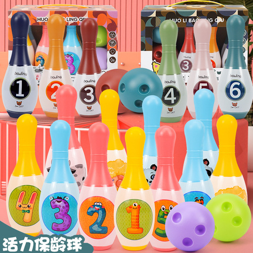 Wholesale children's bowling leisure indoor sports games kindergarten children interactive play house ball toys